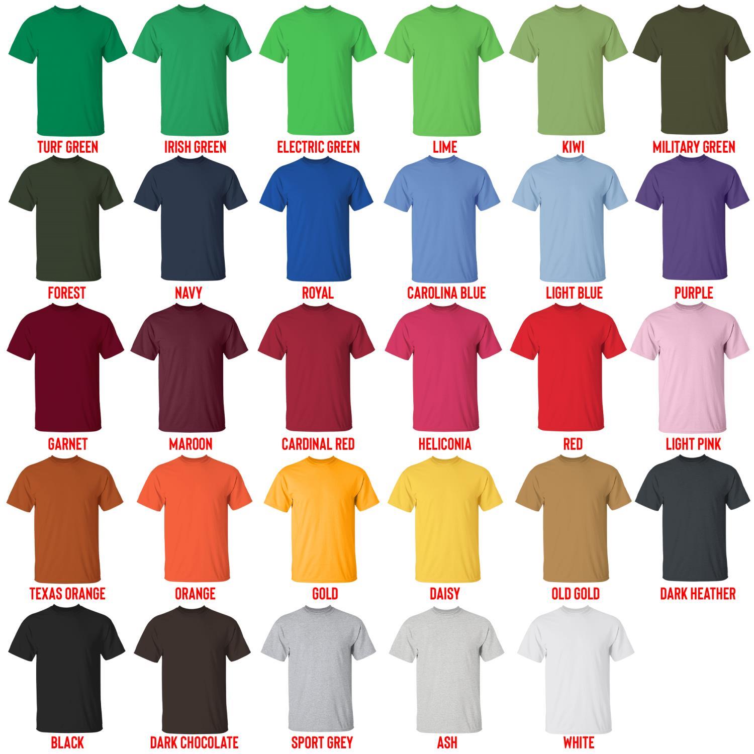 t shirt color chart - Ed Edd N Eddy Merch